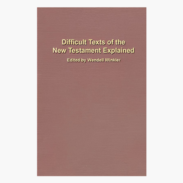 47354aea-d38b-4d38-a765-a900b3d907b9 Difficult Texts of the New Testament Explained - Image 1